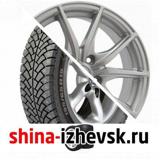 Колесо в сборе BF Goodrich G Force Stud 205/55 R16 Q 94 + NEO 676 6.5xR16 5×114.3 ET45 DIA67.1 Серебристый в Ижевске